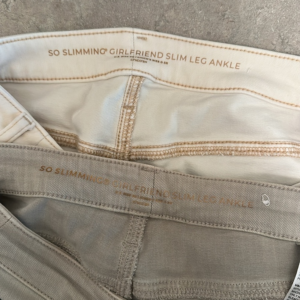 2 Chicos SO Slimming girlfriend slim leg ankle Jeans (pants) - Picture 7 of 10